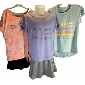 Champion Girl Lot of 5 - 3 Shirts & 2 Skirts/Skort Size 4